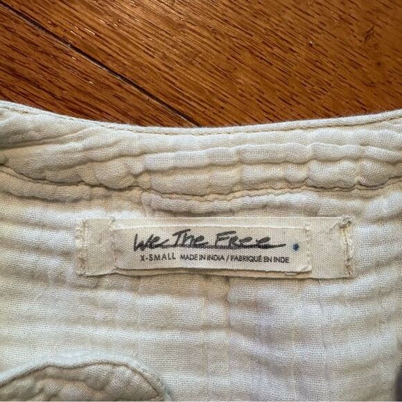 Free People We The Free Anguilla Washed Pullover Top Oversized Size XS - Picture 3 of 8